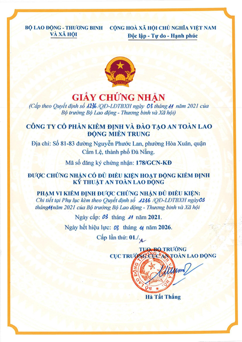 Chứng nhận