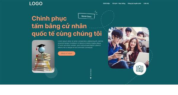 Tạo landing page tuyển sinh