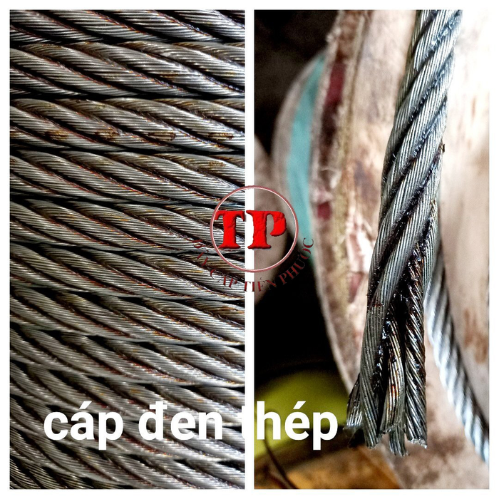 Cáp đen thép