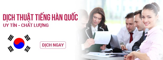 Dịch thuật Tiếng Hàn Quốc