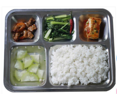 Tôm rim me, đậu hũ nhồi, canh bí đao