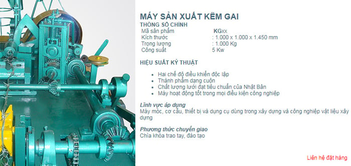 Máy sản xuất kẽm gai