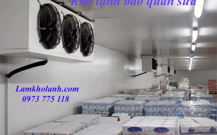 Kho lạnh bảo quản sữa