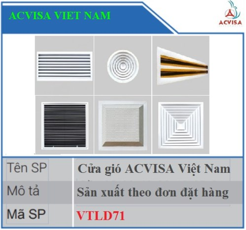 Cửa gió ACVISA