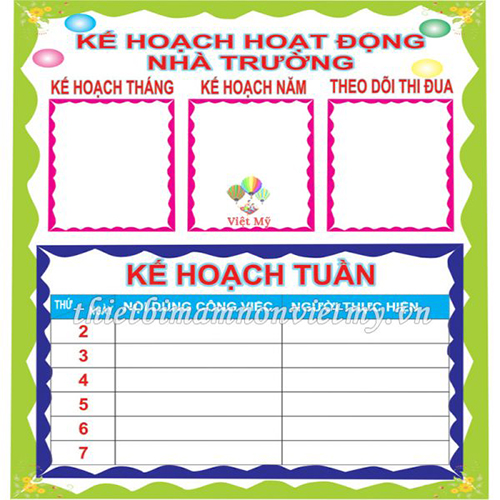 Bảng KHHD nhà trường VM6833