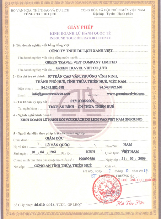 Giấy phép lữ hành