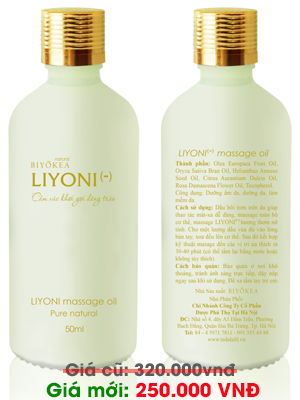 Dầu b&ocirc;i trơn Massage LIYONI