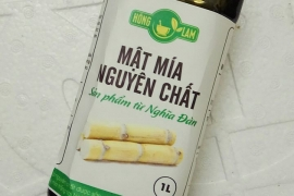 Mật mía nguyên chất hồng lam 1l