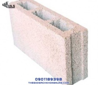 Gạch Block 3 lỗ 100x200x400