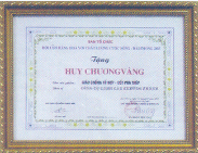 Huy chương vàng chất lượng