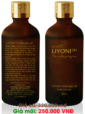 Dầu b&ocirc;i trơn Massage LIYONI