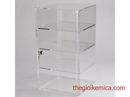 Kệ mica trưng bày mỹ phẩm nhỏ