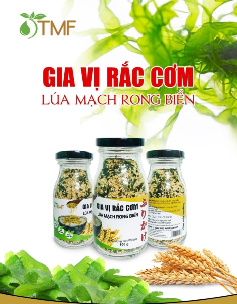 Gia vị rắc cơm lúa mạch rong biển