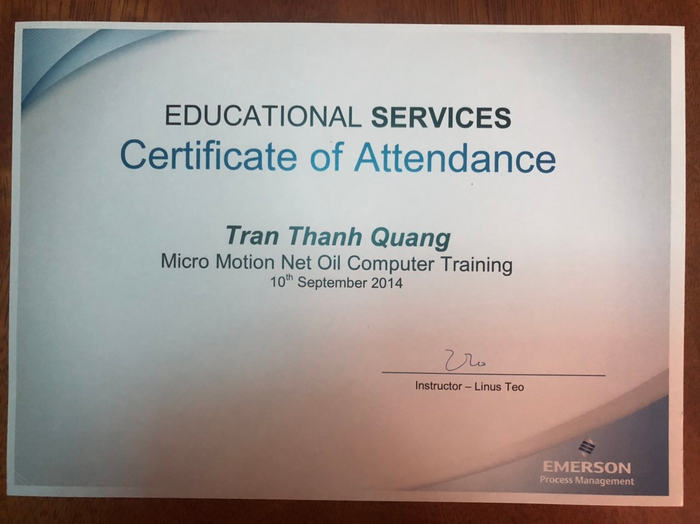 Chứng chỉ chứng nhận
