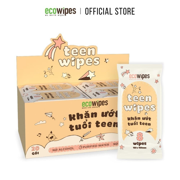 Khăn Ướt Mini Size Teen Wipes