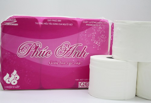 Giấy vệ sinh 6 cuộn Phúc Anh hồng