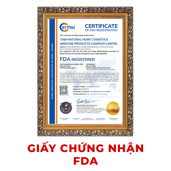 Giấy chứng nhận FDA