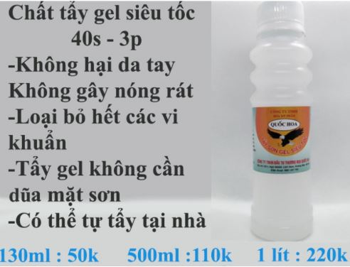 Nước phá gel siêu tốc