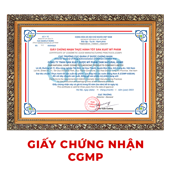 Giấy chứng nhận CGMP