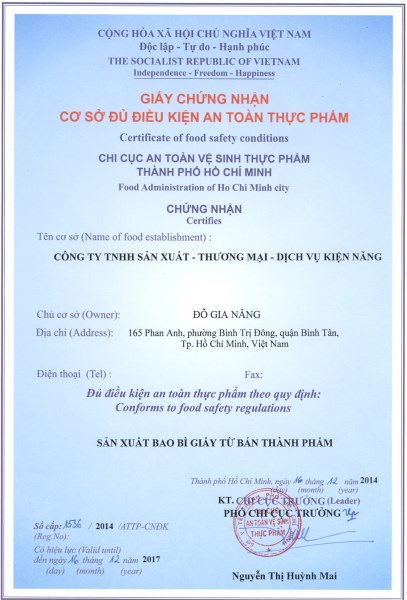 Giấy chứng nhận