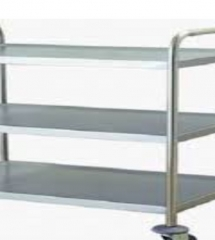 Xe đẩy 3 tầng inox