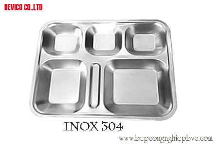 Khay Inox 6 ngăn