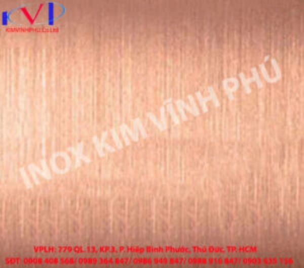 Inox tấm hồng sọc Hairline