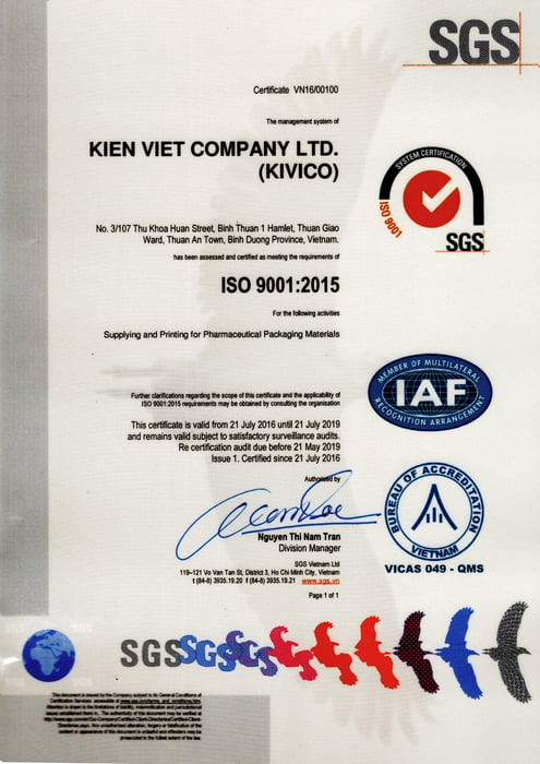 ISO 9001 : 2015