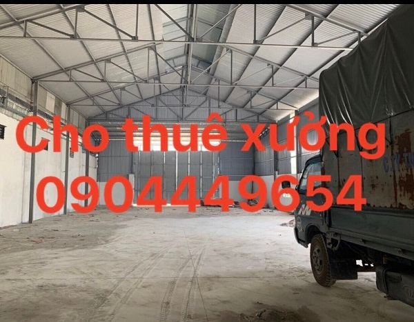 Cho thuê kho diện tích 1000-1500m2