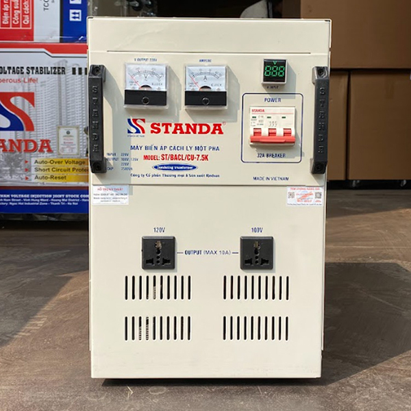 Máy biến áp cách ly Standa 7.5KVA