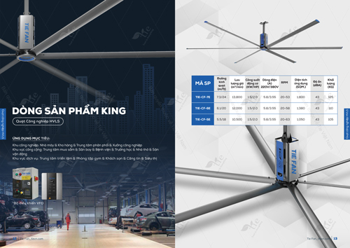 Quạt trần công nghiệp HVLS