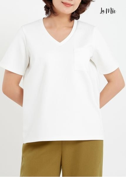 Áo thun cổ tim La Mộc