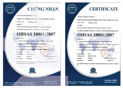 Chứng chỉ OHSAS