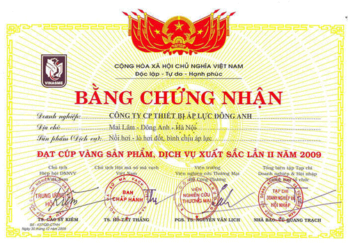 Chứng nhận