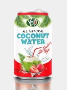 Nước dừa nguyên chất với nước ép dâu