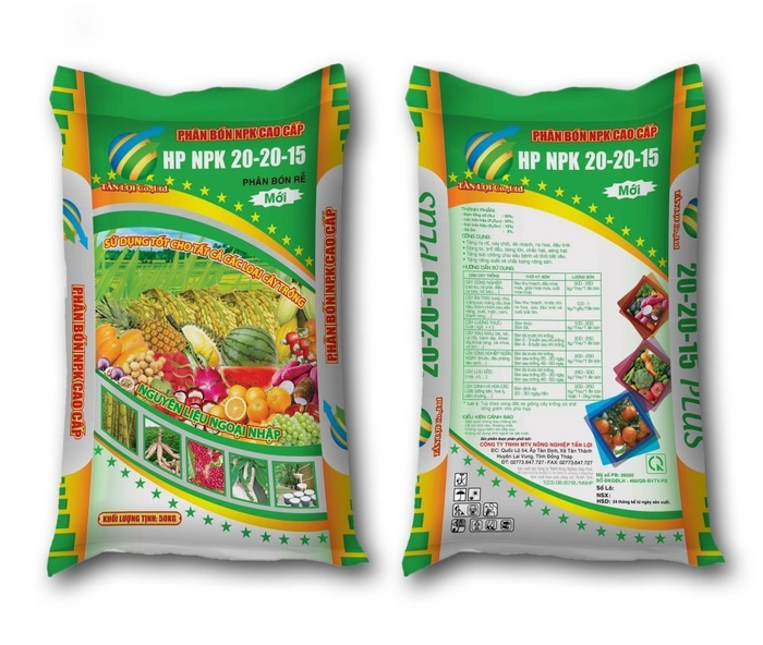 Phân bón NPK Cao cấp 20-20-15