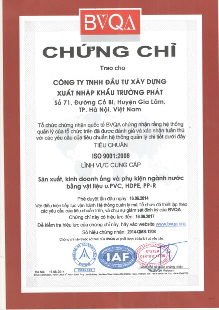 Chứng chỉ chứng nhận