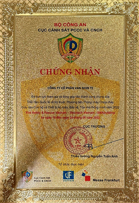 Chứng nhận bộ công an