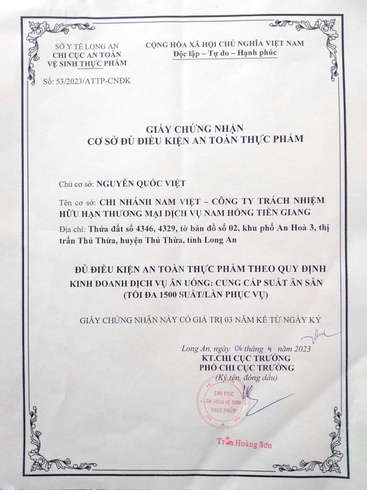 Giấy chứng nhận