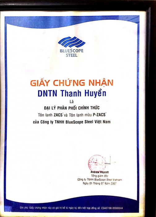 Chứng Nhận