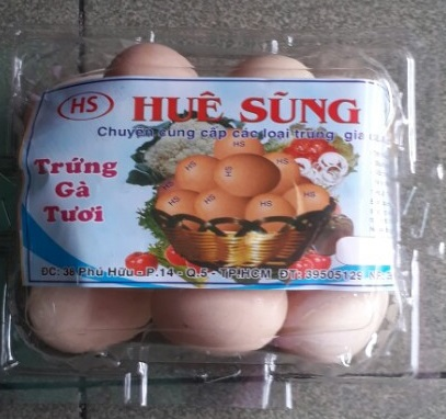 Trứng gà tươi đóng hộp