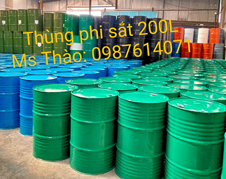 Thùng phi sắt 200L