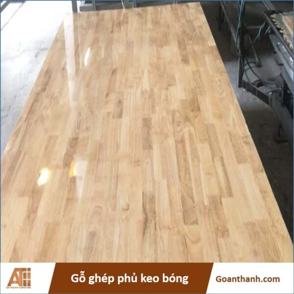 Gỗ ghép thanh phủ keo bóng