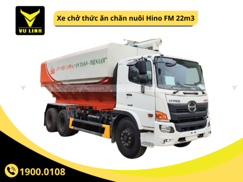 Xe chở thức ăn chăn nuôi HINO FM 22m3