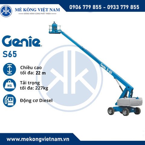 Xe nâng người Boom Lift 22m làm việc Genie S65