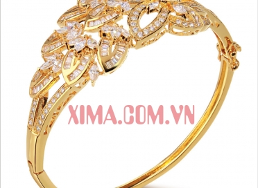 Vòng tay xi mạ màu vàng 18K