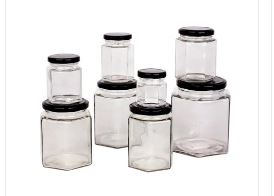 Hũ thủy tinh lục giác