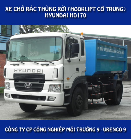 Xe chở rác thùng rời Hyundai