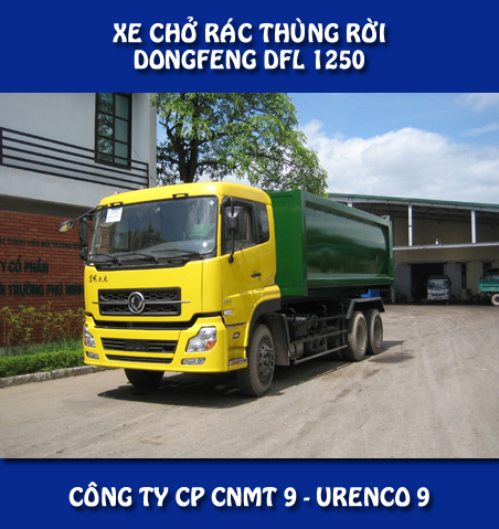 Xe chở rác thùng rời Dongfeng