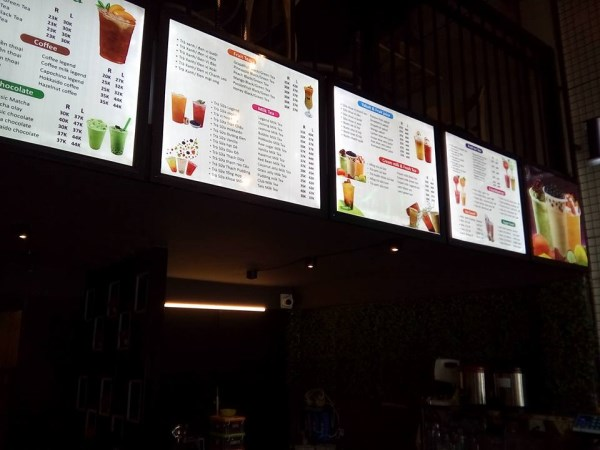 Biển LED menu